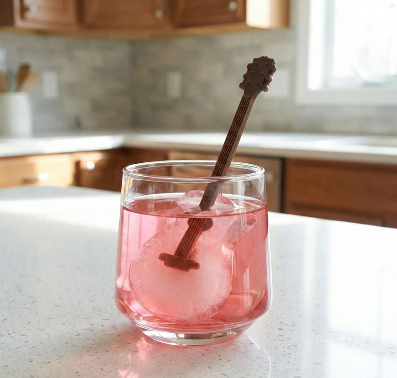 Dolly Parton Ice Mold Tray | Guitar Ice Stirrers