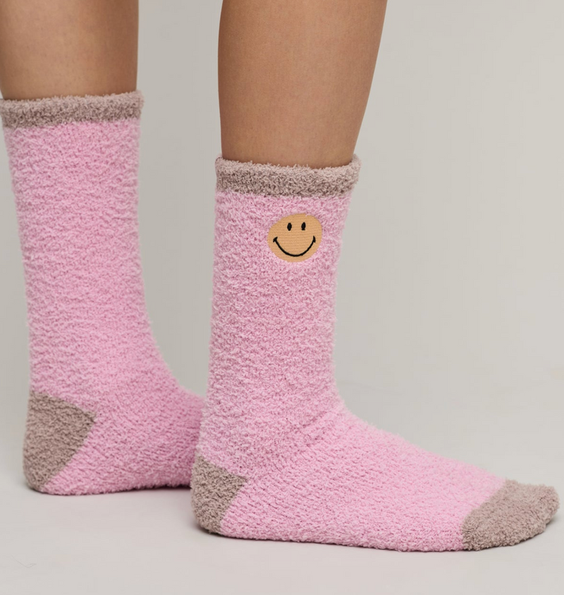 CozyChic® Smiley® Ribbed Sock Set