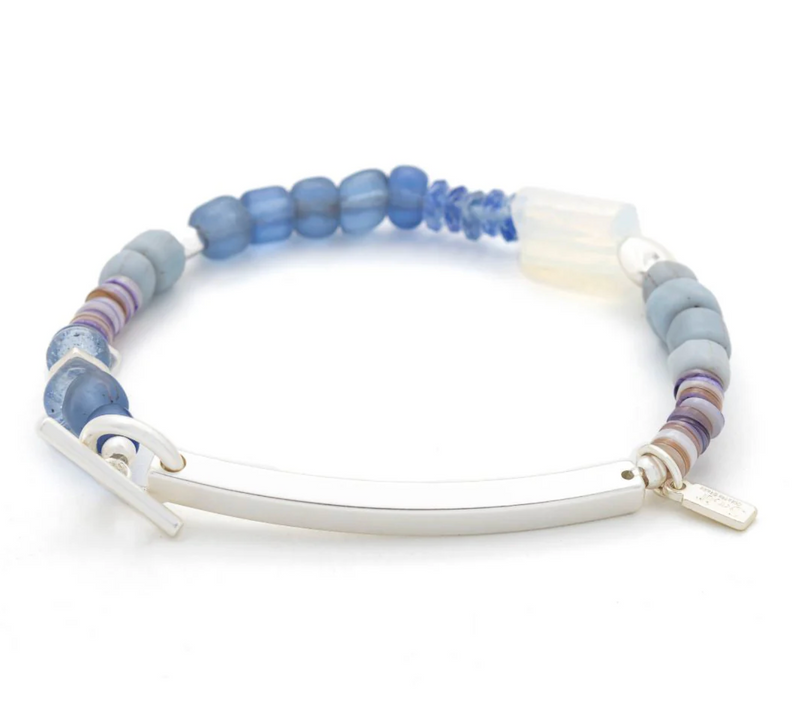 Hidden Message Bracelet - Strong/Opalite/Silver