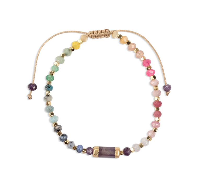 Chakra Glow Bracelet - Tranquility/Crown/Gold