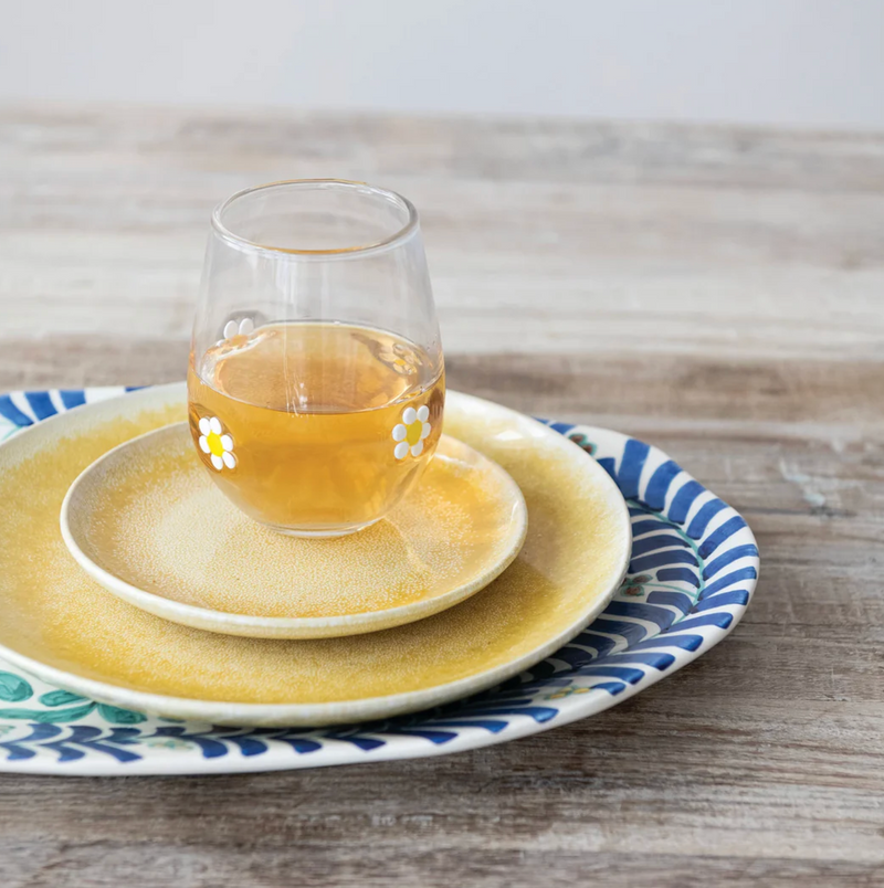 Daisy Icon Drinking Glass