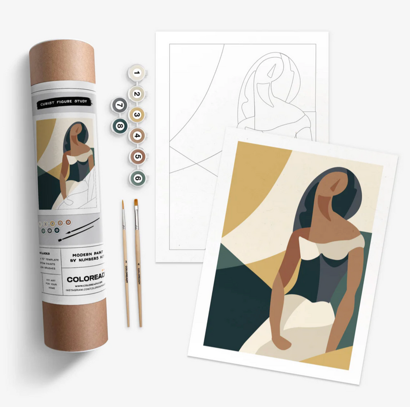 Cubist Figure Study Paint By Numbers Kit