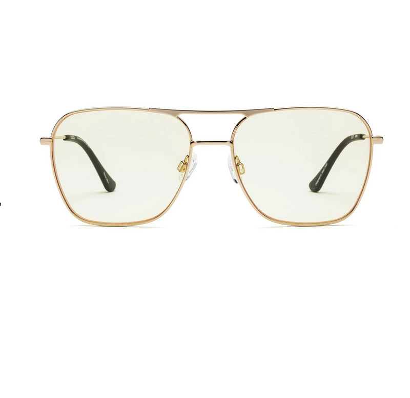 Hooper Reading Glasses | Polished Gold Yellow
