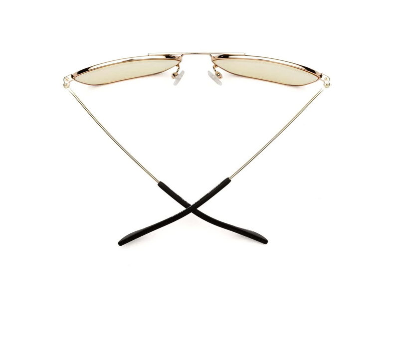 Hooper Reading Glasses | Polished Gold Yellow