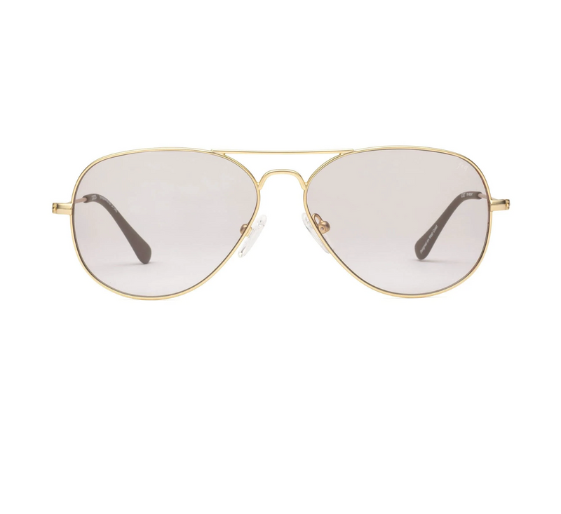 Mabuhay Reading Glasses | Matte Gold Charcoal