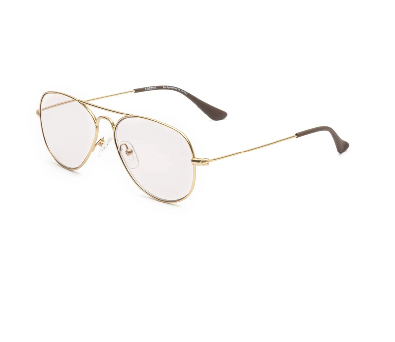 Mabuhay Reading Glasses | Matte Gold Charcoal
