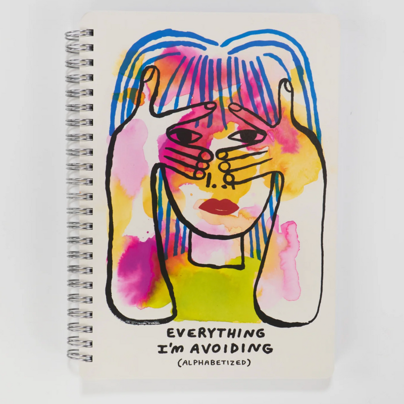 Everything I'm Avoiding (Alphabetized) 6x8 Spiral Notebook