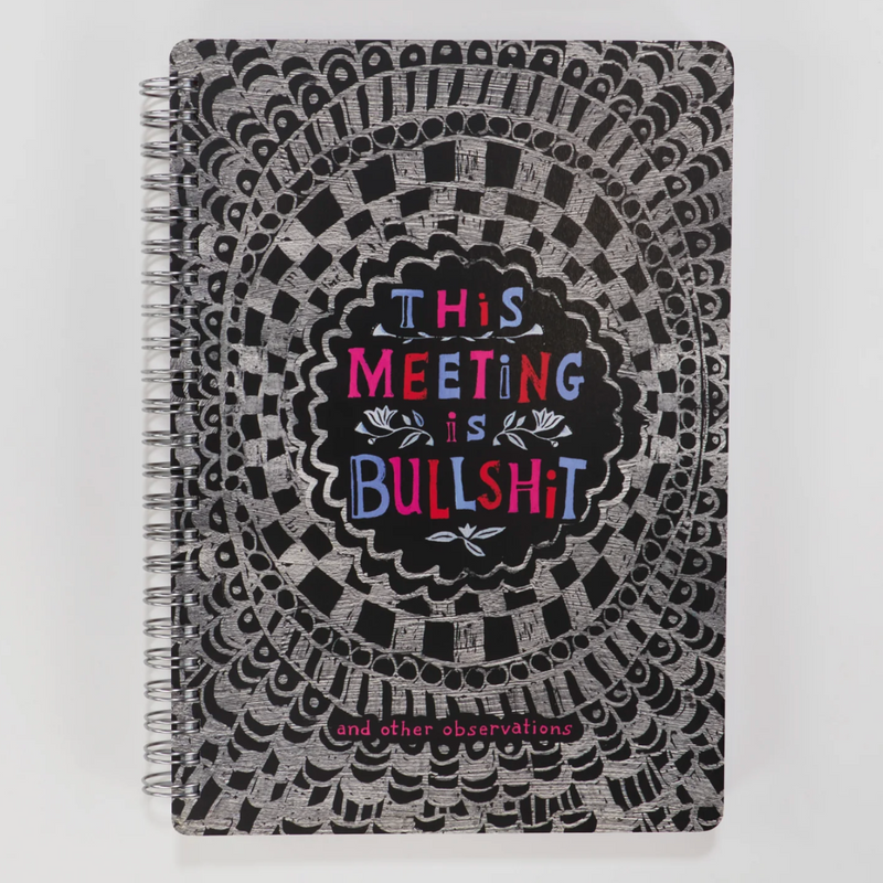 This Meeting Is Bullshit 6x8 Spiral Notebook