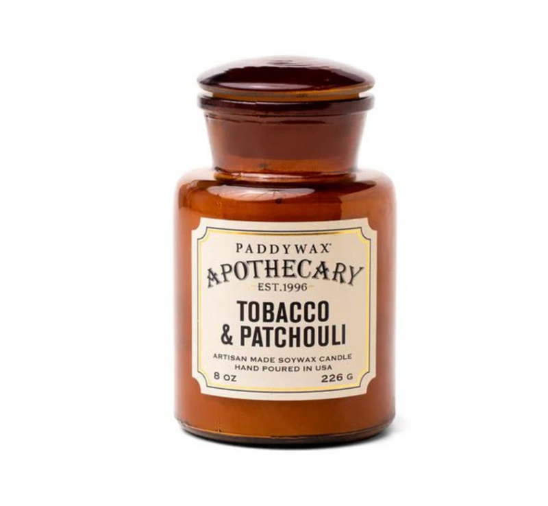 Apothecary | Tobacco + Patchouli | 8oz Candle