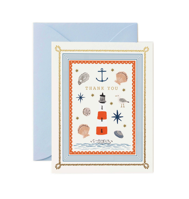 Seaside Thank You Card - NEW