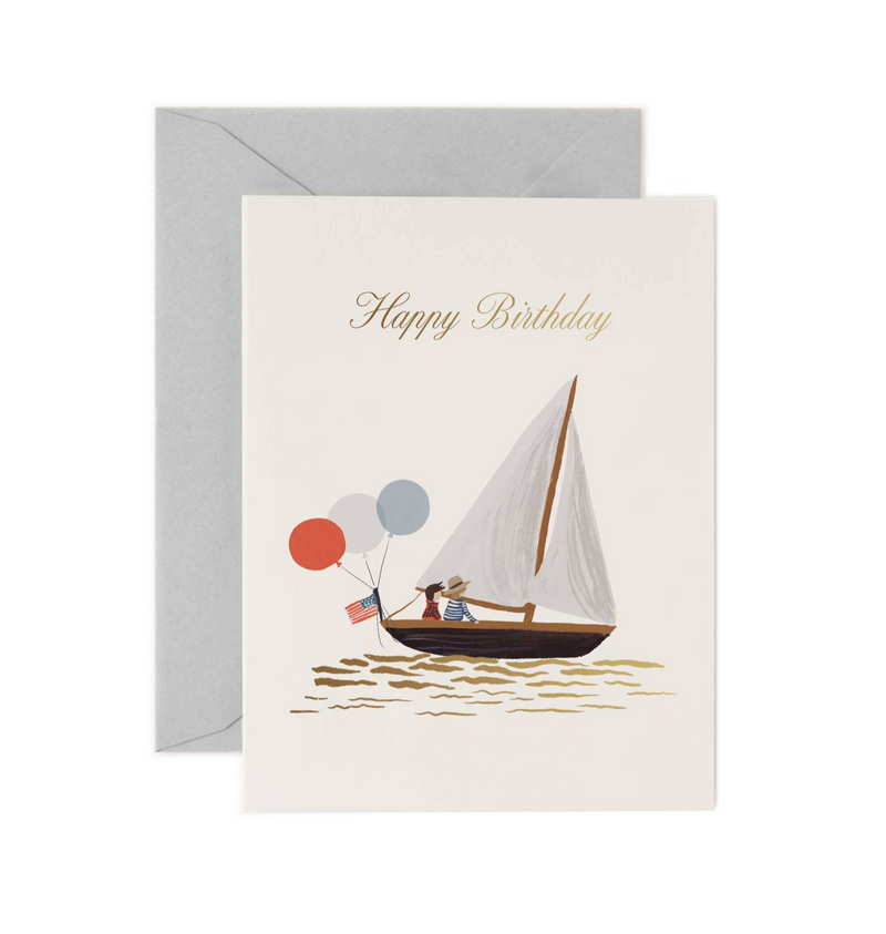 Sailboat Birthday Card - NEW