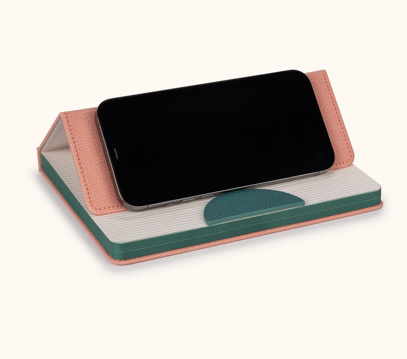 Coral Pink Dalton Cell Phone Stand Notebook