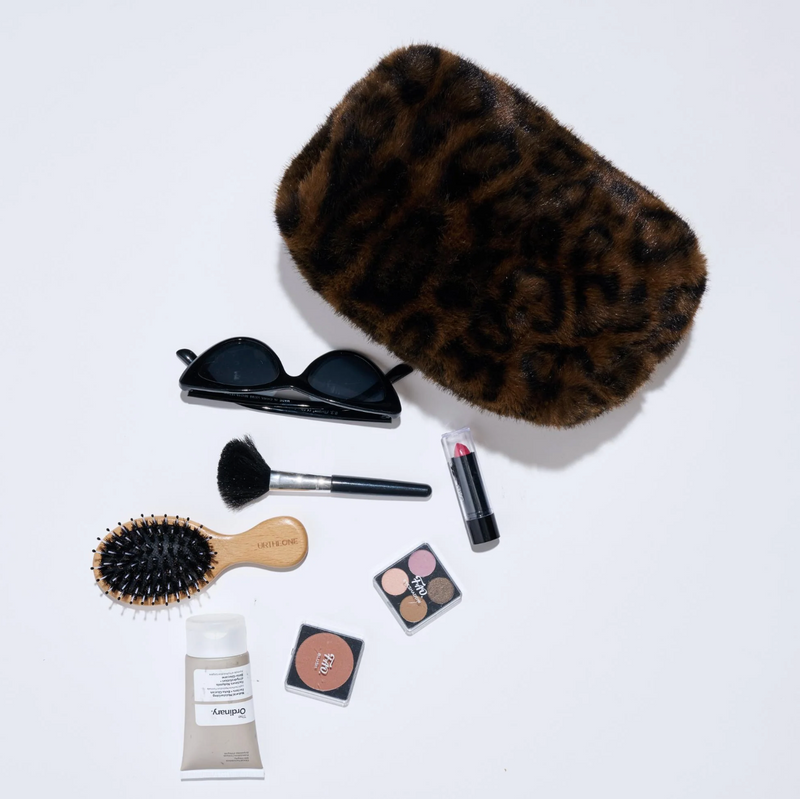 Leopard Luxe Cosmetic Bag
