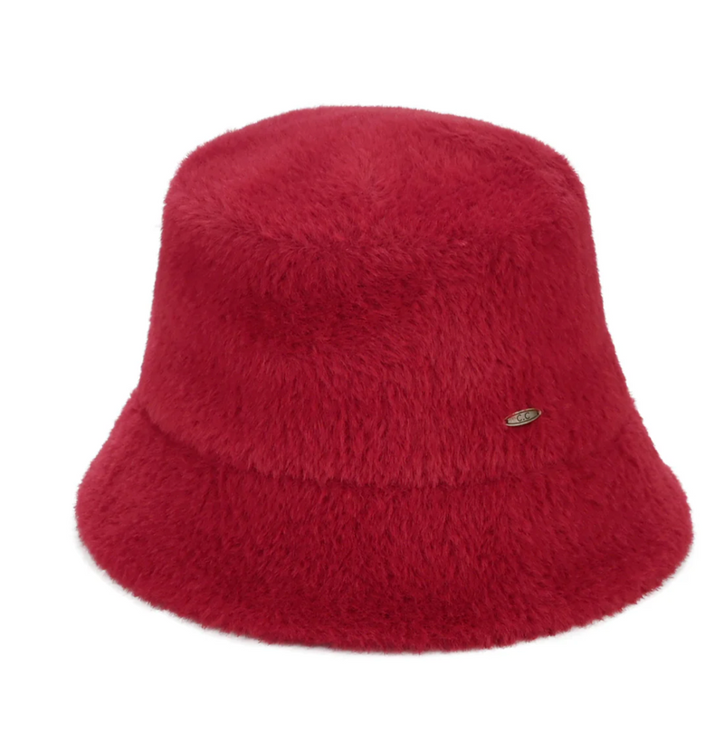 Short Hair Faux Fur C.C Bucket Hat
