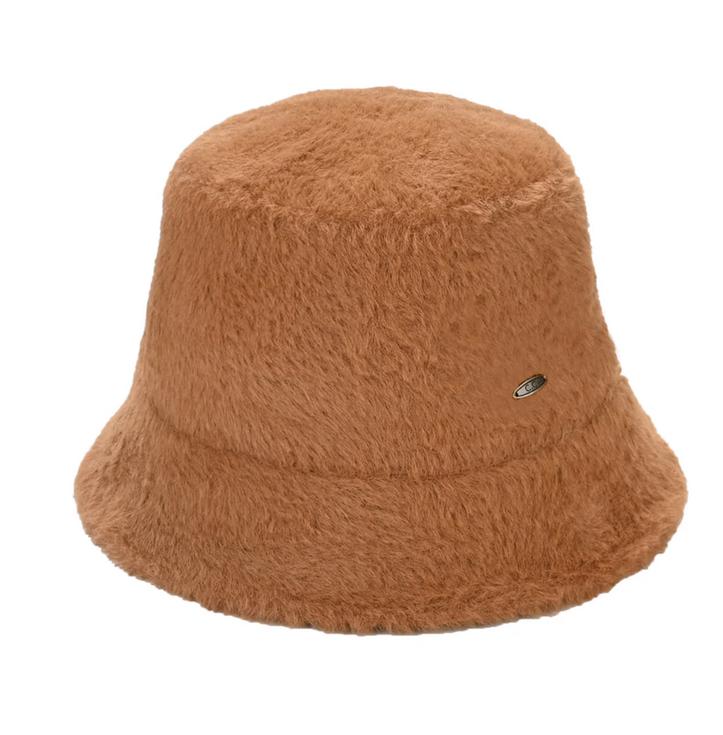 Short Hair Faux Fur C.C Bucket Hat