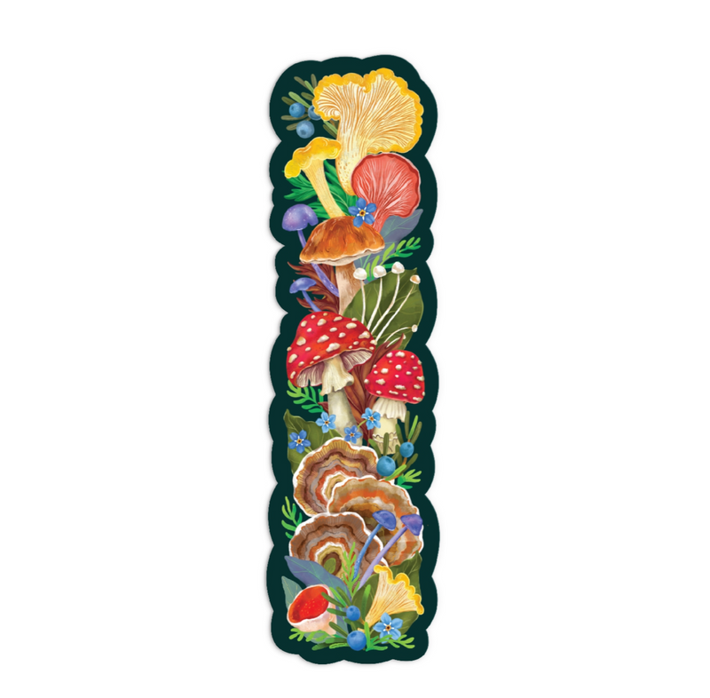 World of Mushrooms Paper Bookmark