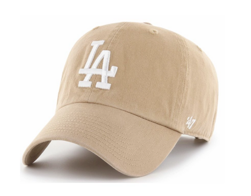 '47 Brand Los Angeles Dodgers Clean Up Hat w/Loop Label | Khaki