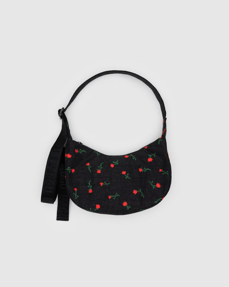 Small Nylon Crescent Bag | 51" Strap
