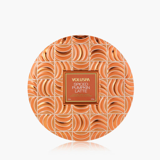 VOLUSPA Spiced Pumpkin Latte 3 Wick Tin Candle