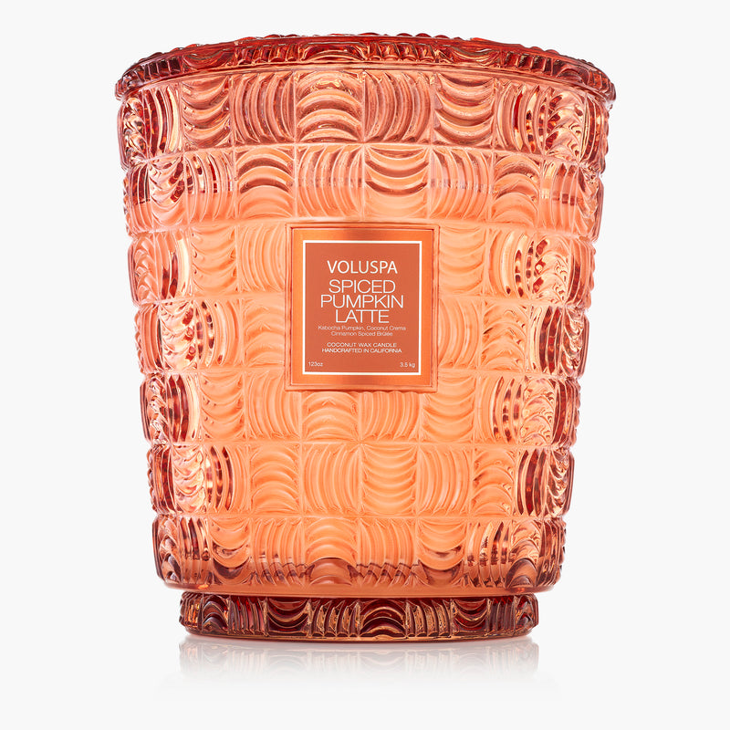 Spiced Pumpkin Latte 5 Wick Hearth Candle