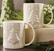 Embossed Holiday Mug