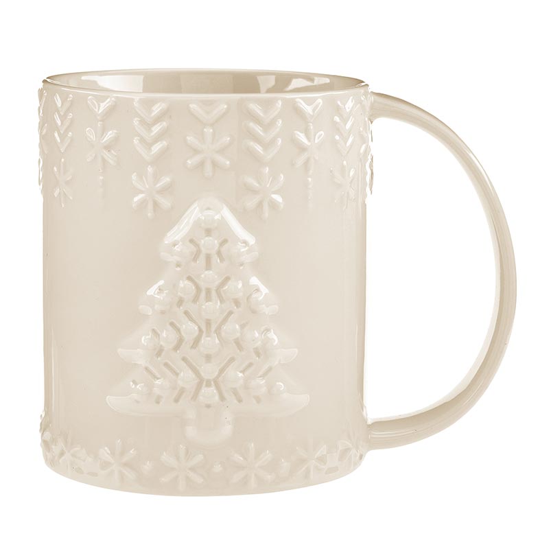 Embossed Holiday Mug