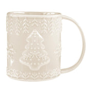 Embossed Holiday Mug
