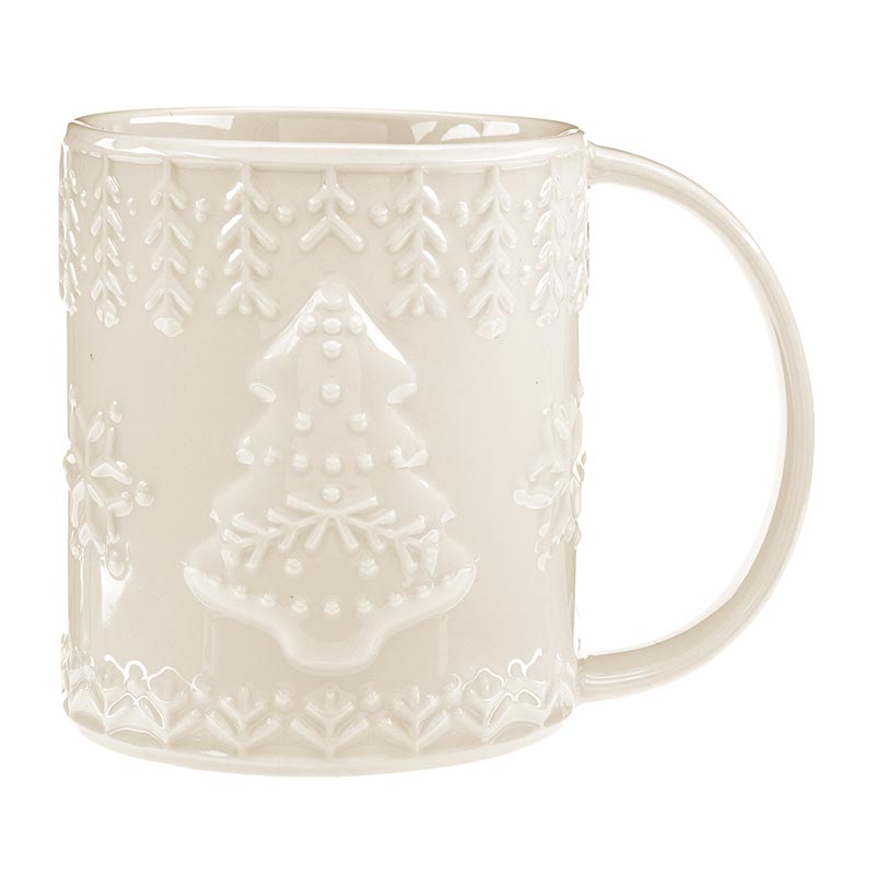 Embossed Holiday Mug