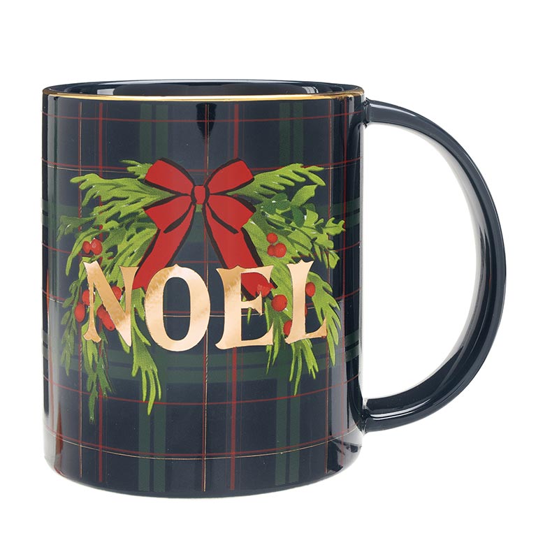 Wide Handle Holiday Mug