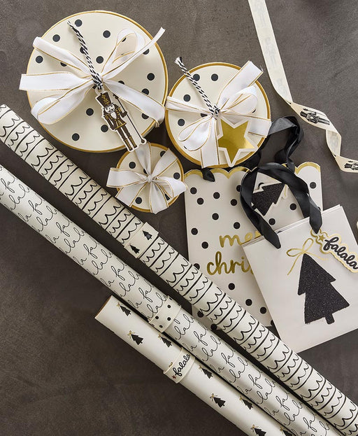 Ivory + Black Gift Bags Set of 3