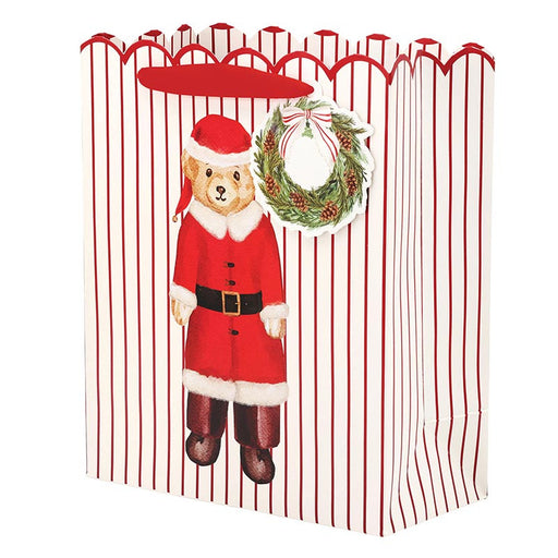Santa Bear Medium Gift Bag