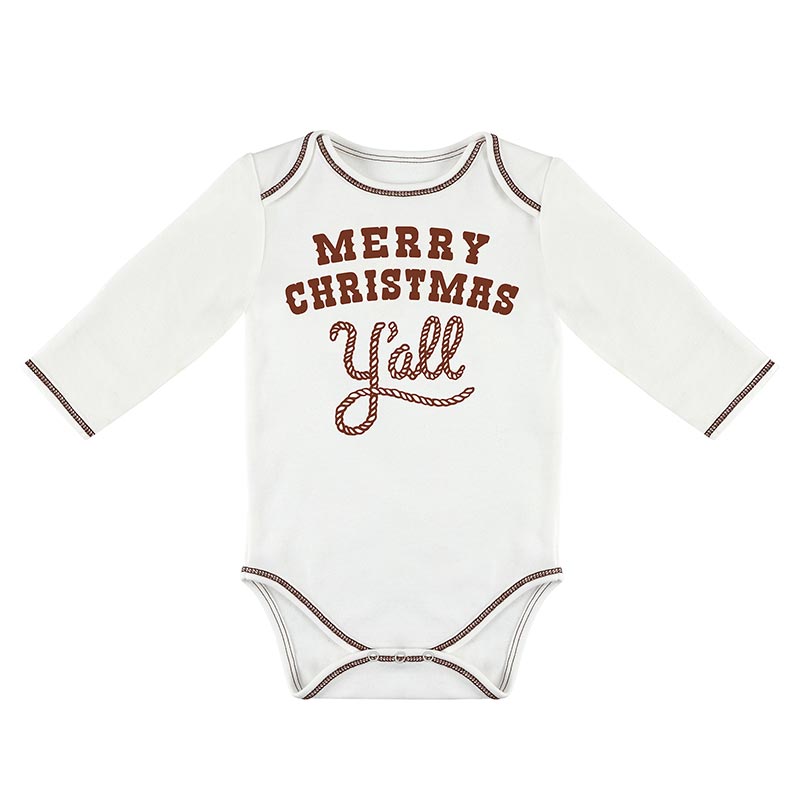 Long Sleeve Snapshirt - Merry Christmas Y'all