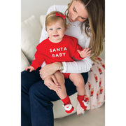 Sweatshirt Romper - Santa Baby