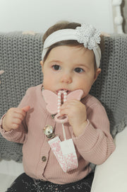 Baby with Butterfly Brush teether