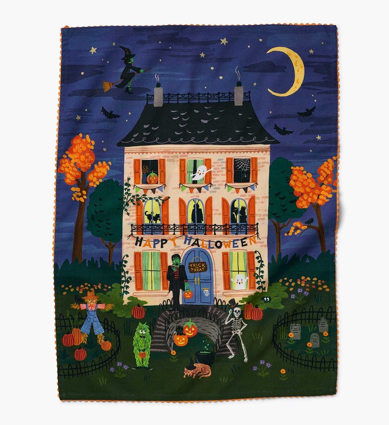 Haunted House Tea Towel