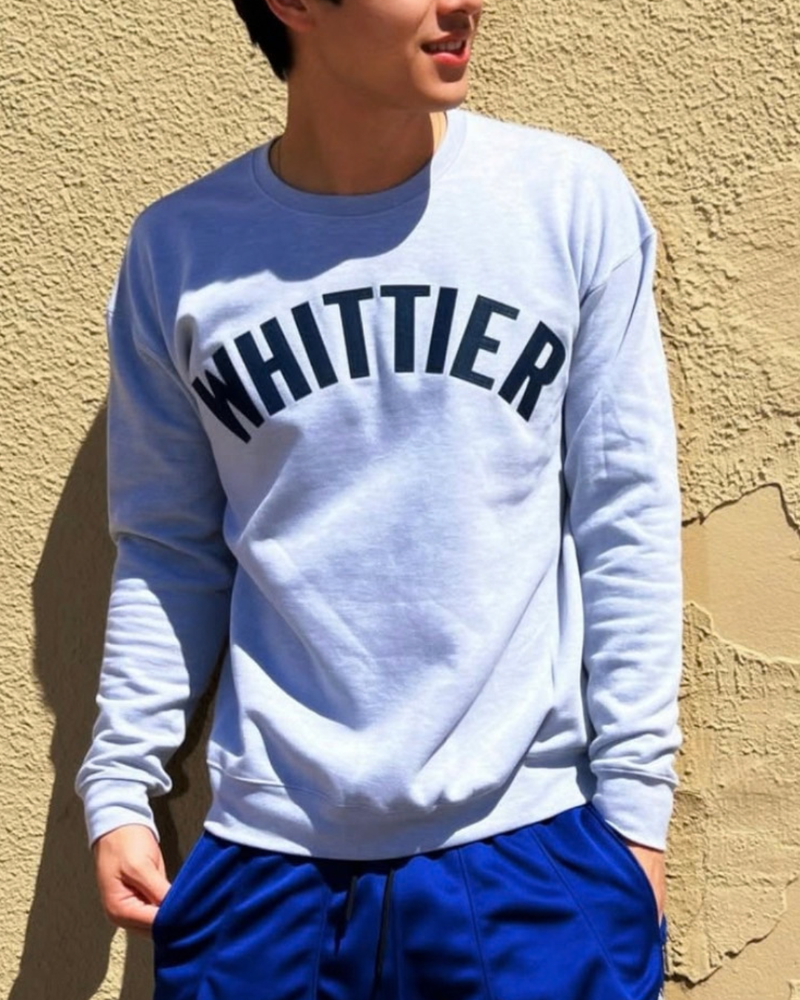 Whittier Letterman Felt Crewneck Sweatshirt