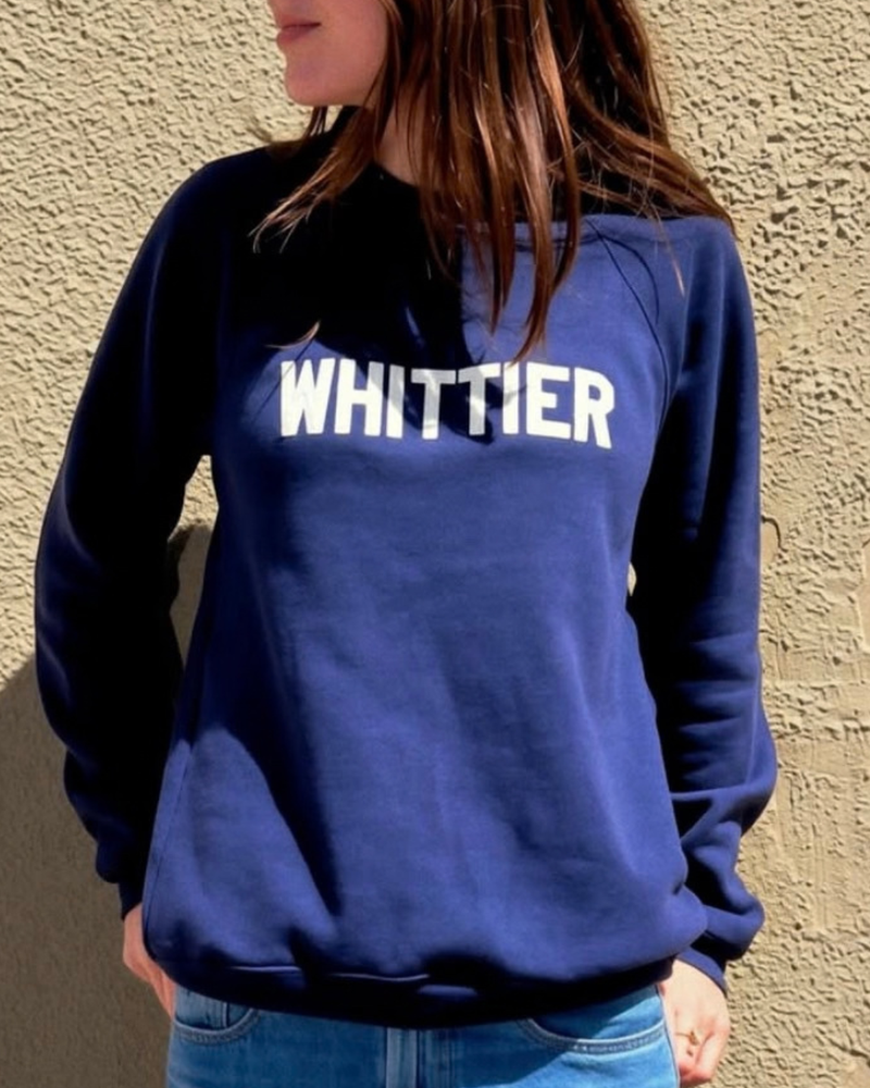 Whittier Letterman Felt Crewneck Sweatshirt
