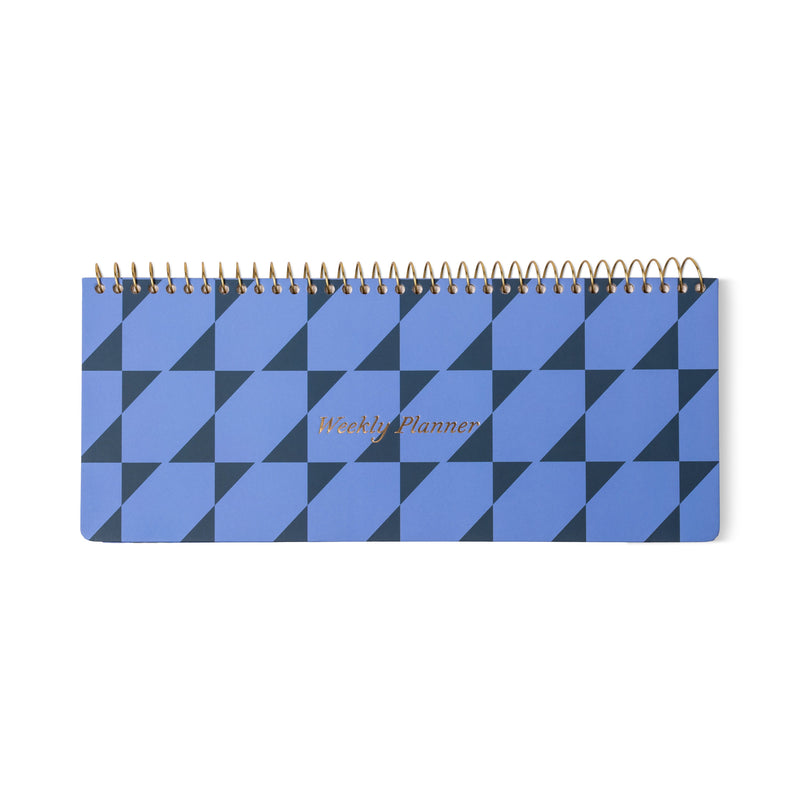 Color Block Weekly Planner Pad - Blue + Navy