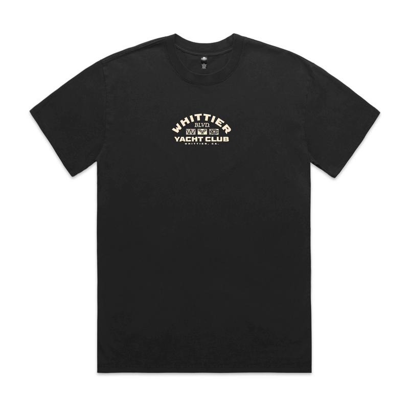Heavy Faded Whittier Yacht Club Nautical Flag T-shirt - LOCAL FIXTURE