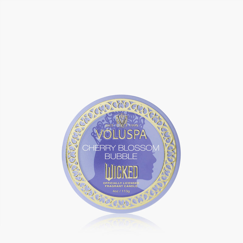 WICKED CHERRY BLOSSOM BUBBLE MINI TIN CANDLE