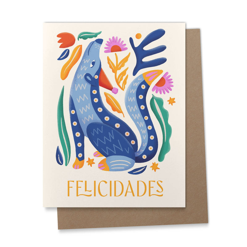 Felicidades Alebrije Spanish Congratulations Card