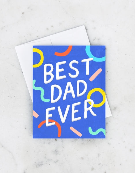 Best Dad Ever Squiggles Card - LOCAL FIXTURE