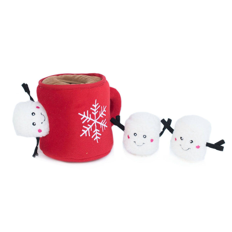Holiday Zippy Burrow | Hot Cocoa Christmas Dog Toy