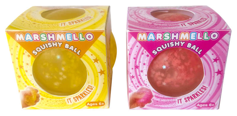 Zorbitz Marshmello Sparkle Squishy Ball
