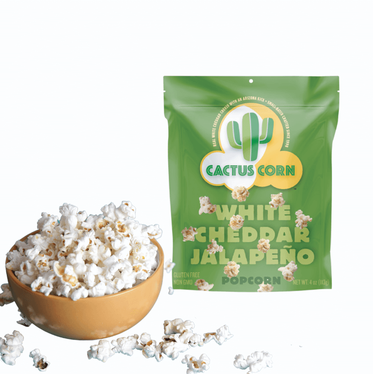 White Cheddar Jalapeno Popcorn - Spicy Gourmet Snack