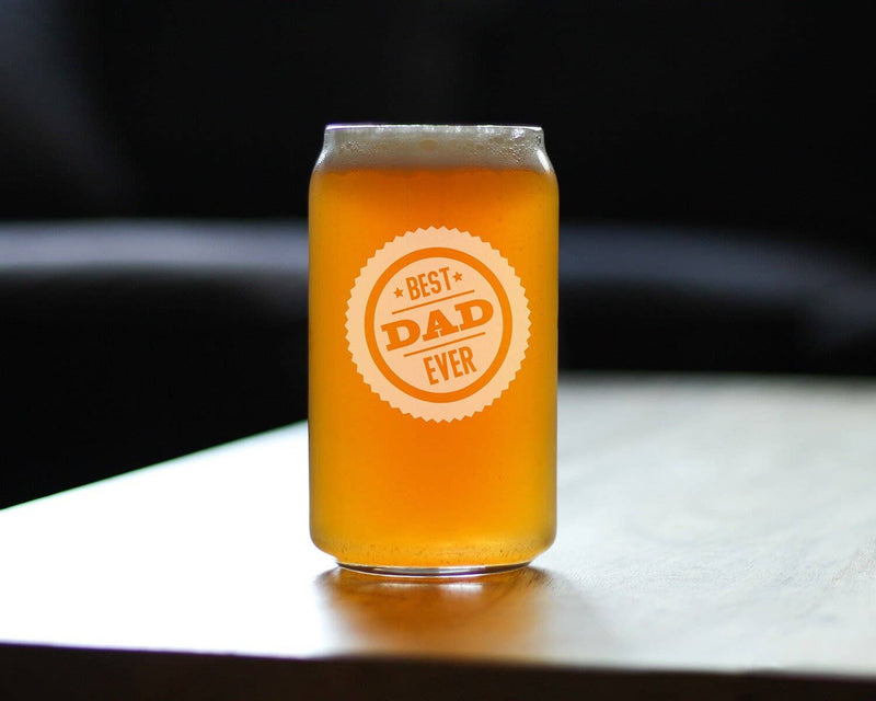 Best Dad Ever Beer Can Pint Glass - Father's Day Gifts