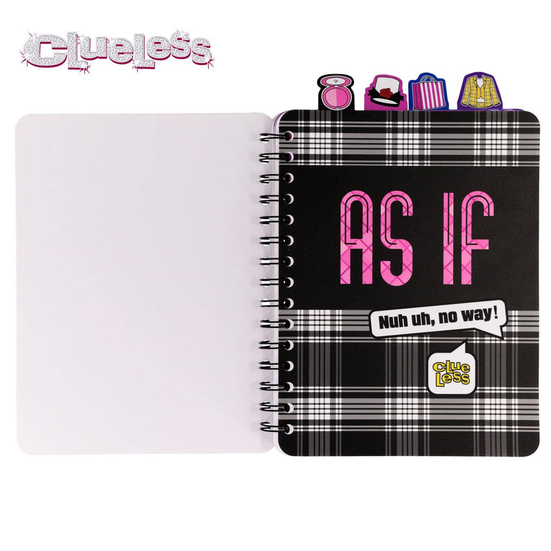 Clueless 4-Tab Spiral Notebook With 160 Dotted Sheets