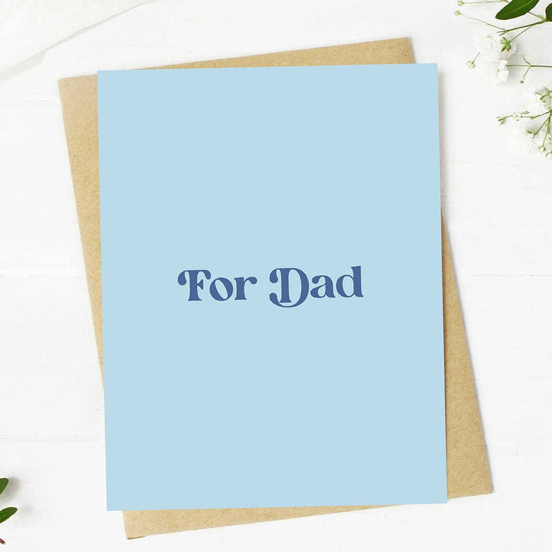 "For Dad" Father's Day Card