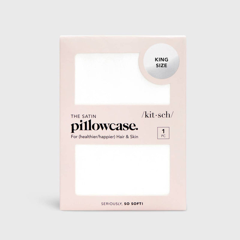 Satin Pillowcase King - Ivory