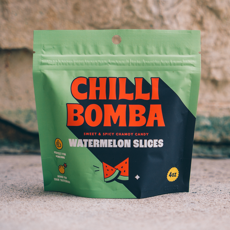 Chilli Bomba Watermelon Slices Chili Chamoy Candy 4oz /12ct